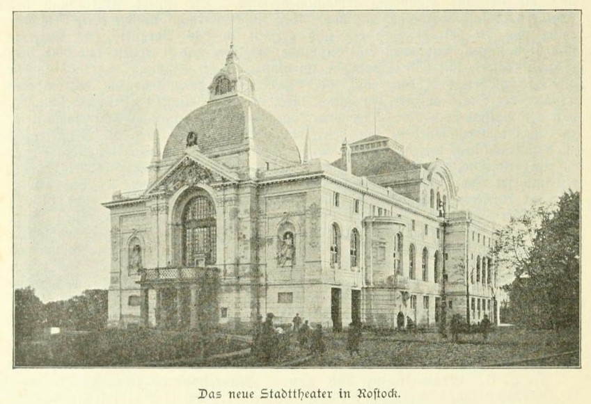 Rostocks neues Stadttheater 1895